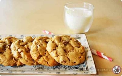 Cocoa Peanut Butter Chocolate Chip Cookies